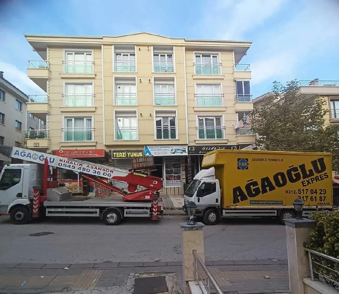 Eryaman asansörlü nakliyat - mobil asansör ve nakliye kamyonu